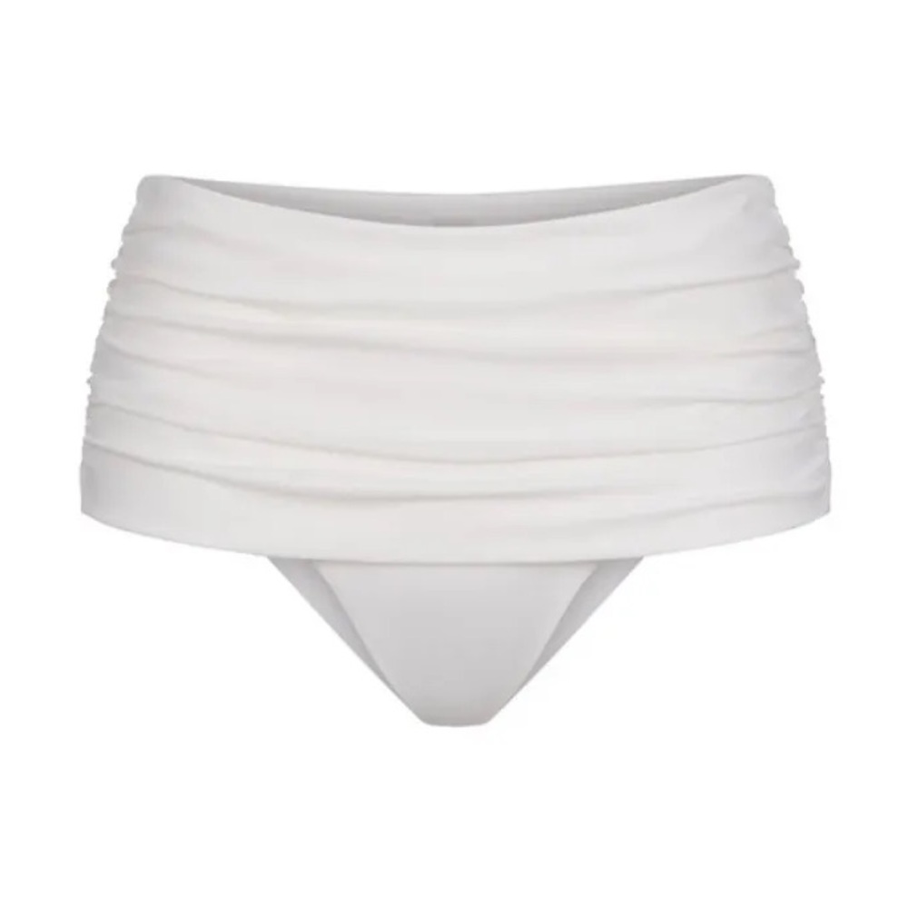 NWT SKIMS Sculpting Swimwear Fold Over Bikini Bottom (XS)